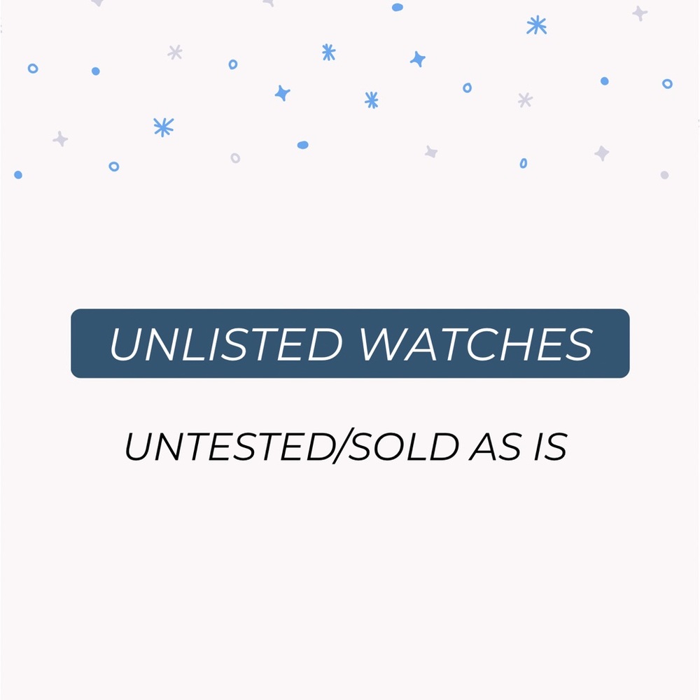 Unlisted watch Show - Sold As Is/Untested